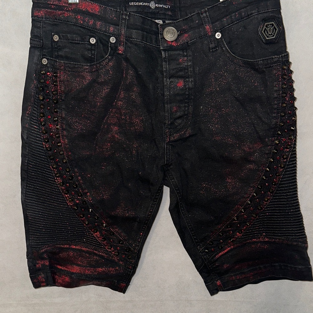 Black and Red Men's Shorts